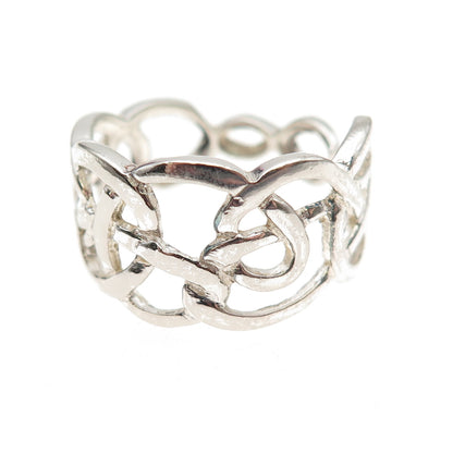Charles Winston 925 Sterling Silver Vintage Celtic Knot Ring Size 8