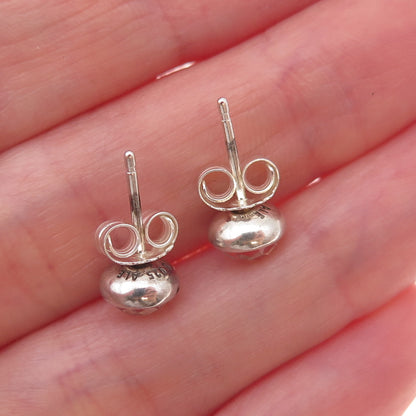 Pandora 925 Sterling Silver Clear Crystal April Birthstone Droplet Stud Earrings