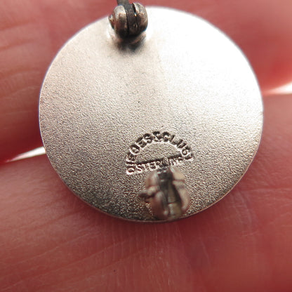 Dieges & Clust 925 Sterling Silver Vintage Music Notes Oxidized Pin Brooch