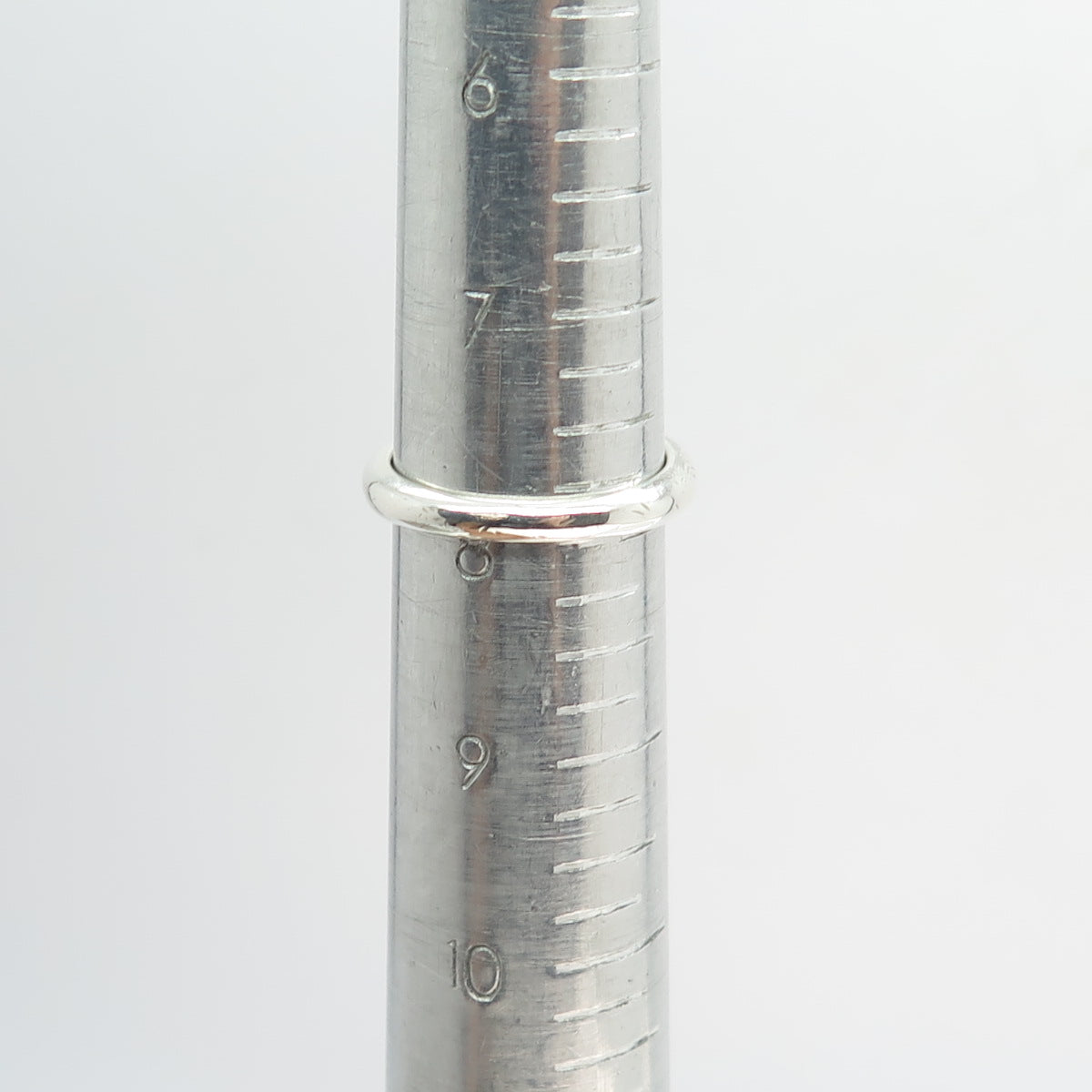 925 Sterling Silver Princess-Cut Shaped C Z Ring Size 8