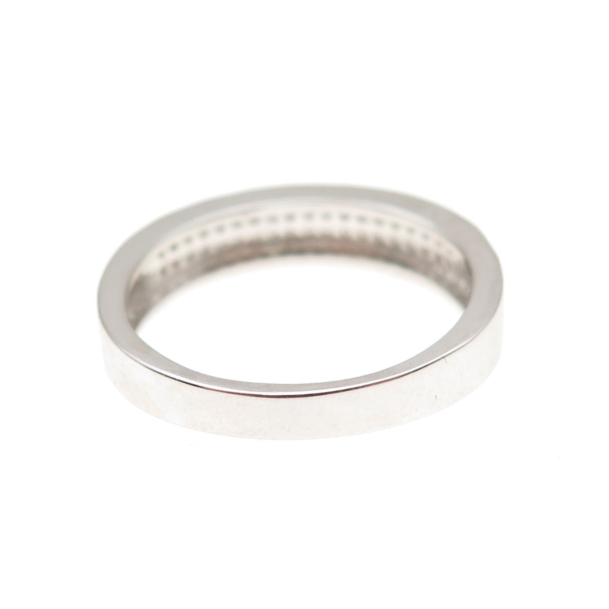 925 Sterling Silver Round-Cut C Z Band Ring Size 9.25