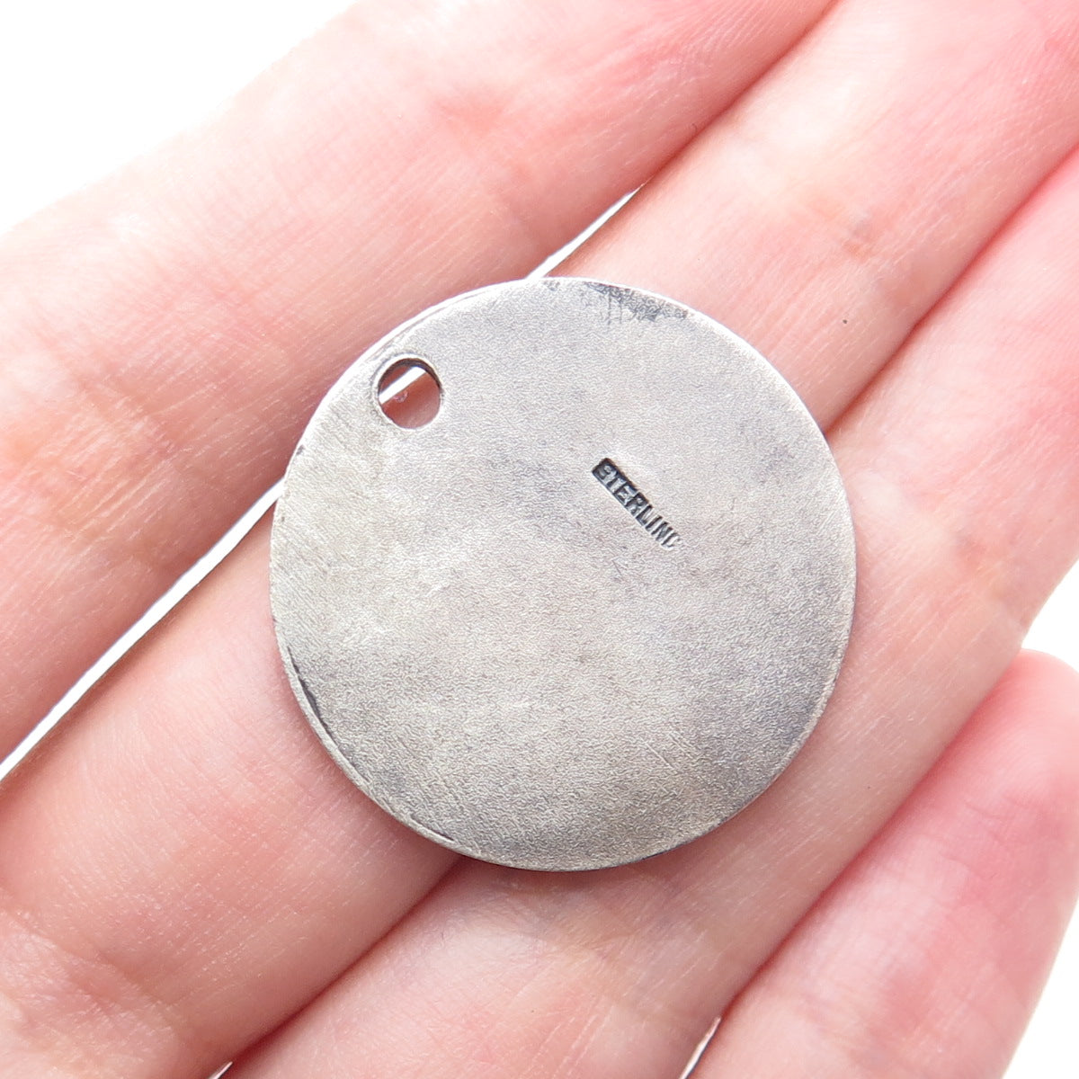925 Sterling Silver Vintage The City of Toledo Jan 7 1837 Oxidized Charm Pendant