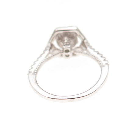 925 Sterling Silver Round-Cut C Z Engagement Size 6.25
