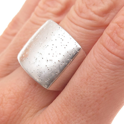 925 Sterling Silver Modernist Dotted Ring Size 7.25