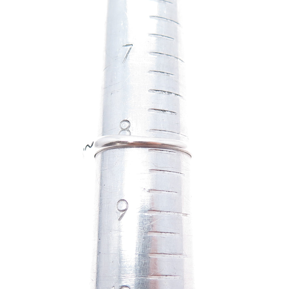 CAROLYN POLLACK Old Pawn 925 Sterling Vintage MOP Inlay Stackable Ring Size 8.25