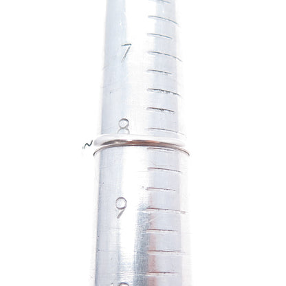 CAROLYN POLLACK Old Pawn 925 Sterling Vintage MOP Inlay Stackable Ring Size 8.25