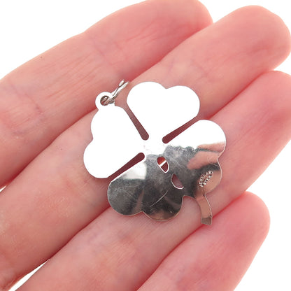 JewelArt 925 Sterling Silver Vintage Clover Good Luck Charm Pendant