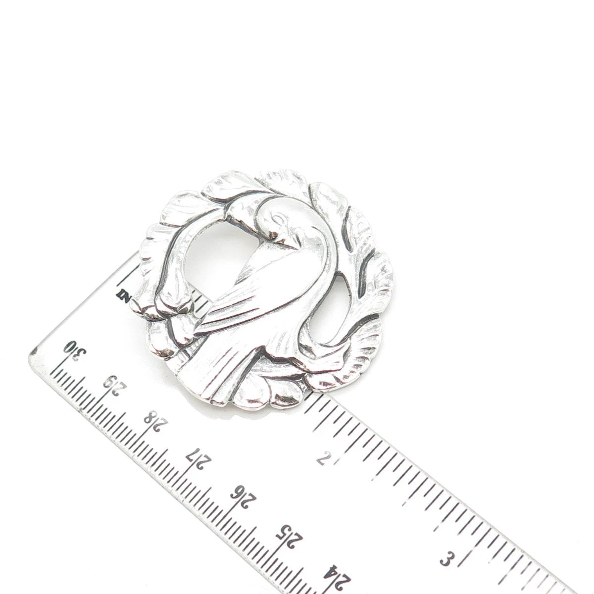 925 Sterling Silver Vintage Bird Pin Brooch