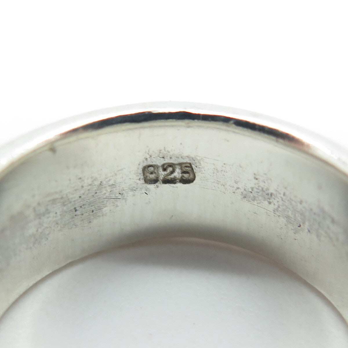 925 Sterling Silver Vintage Greek Maze Spiral Band Ring Size 7