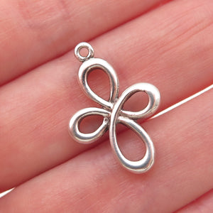 925 Sterling Silver Vintage Cross Ornate Mini Charm Pendant