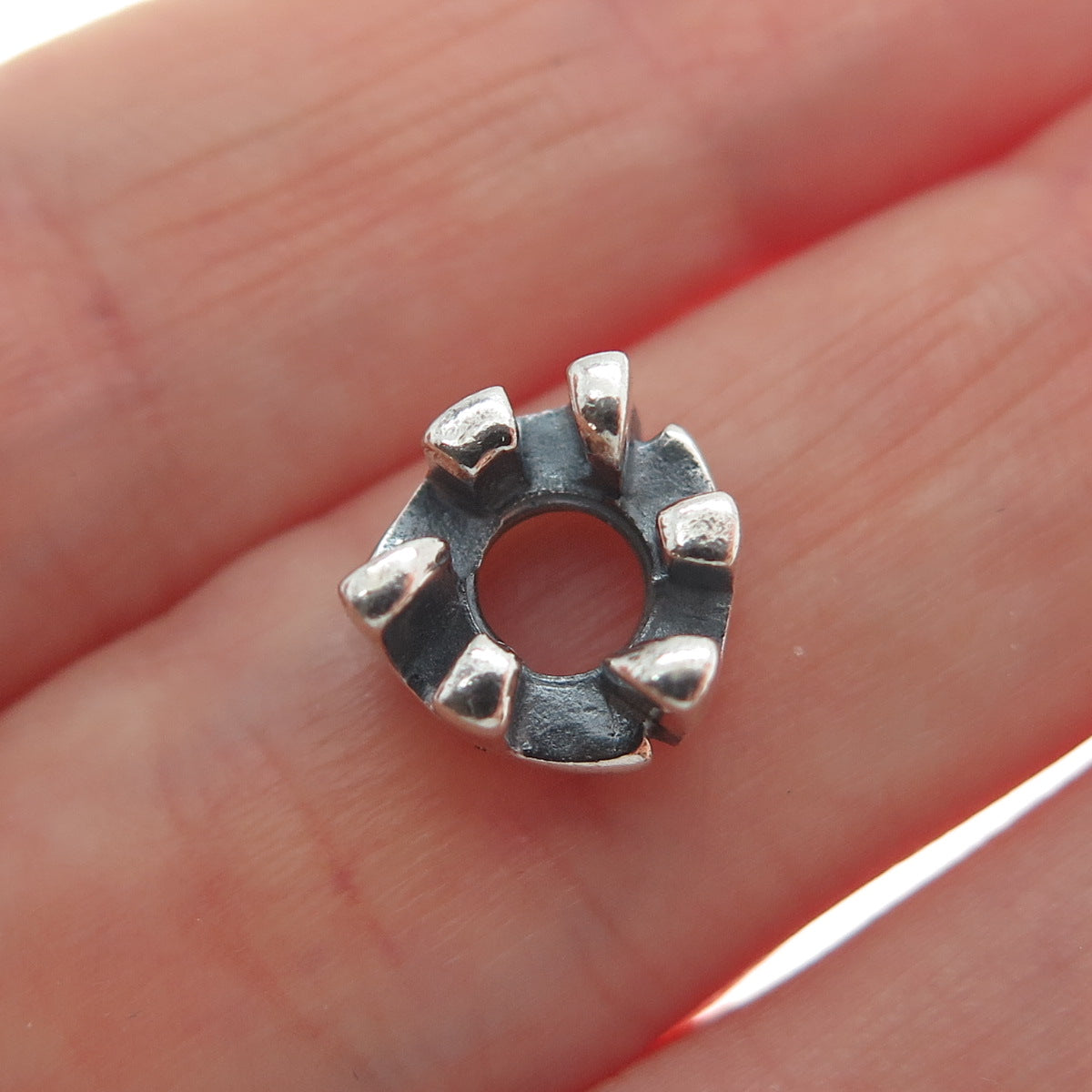 CHAMILIA 925 Sterling Silver Letter F Initial Bead Charm
