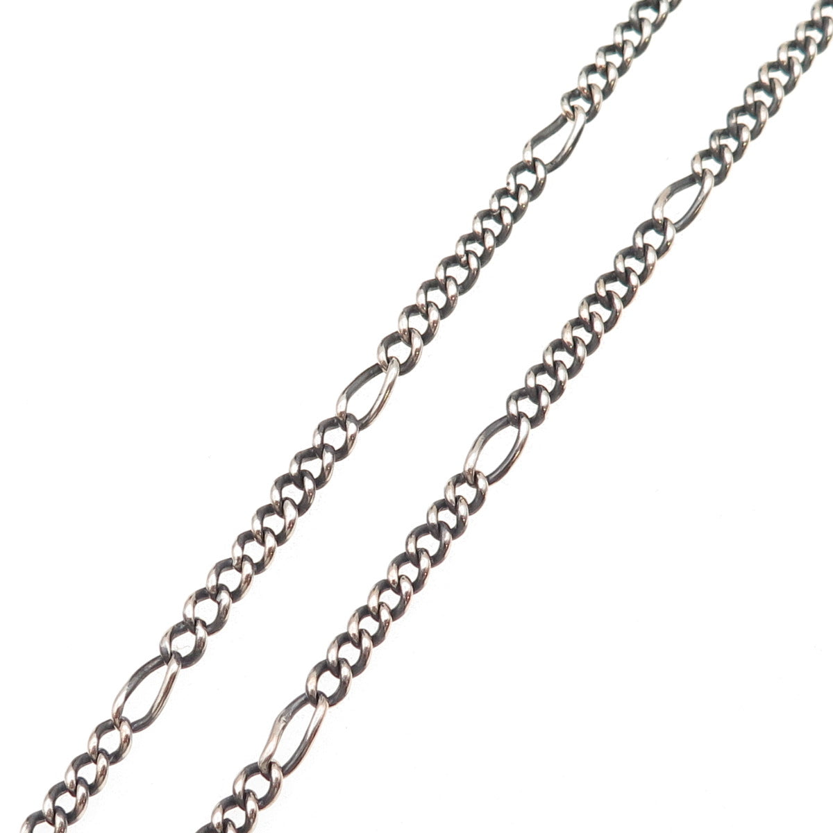 800 Silver Antique Art Deco Austrian Pocket Watch Chain 20"
