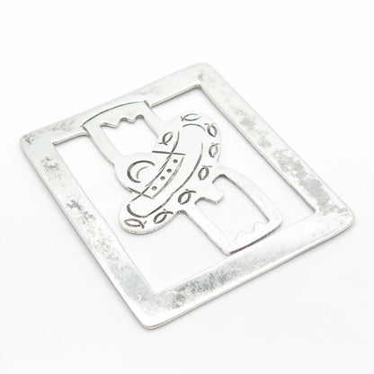 925 Sterling Silver Vintage Sombrero Bookmark