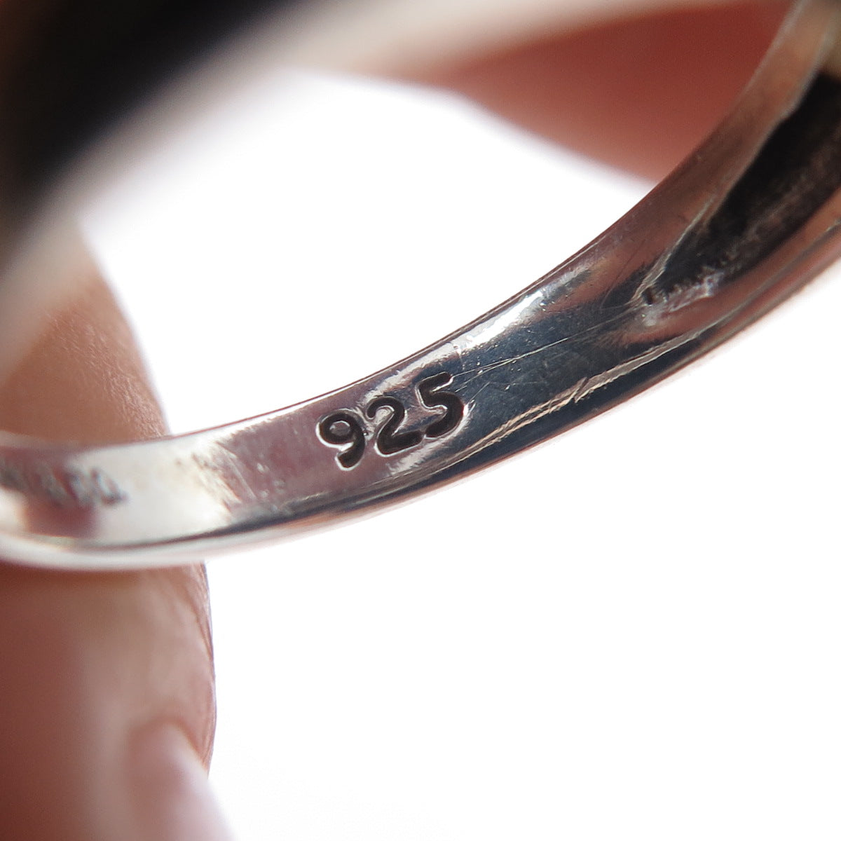 TIFFANY & CO. 925 Sterling Silver 18K Gold Vintage 1990 Crisscross Ring Size 6.5