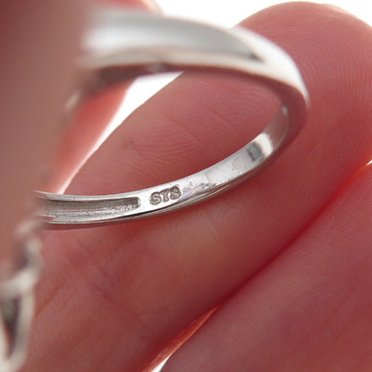 Chuck Clemency 925 Sterling Silver Real Diamond & Tanzanite Ring Size 8