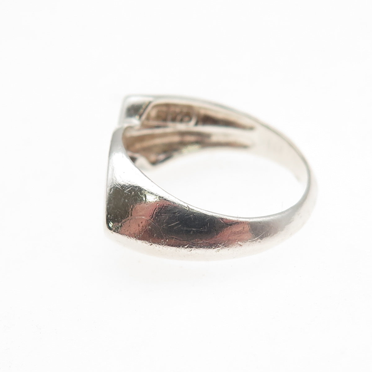 Chapal Zenray 925 Sterling Silver Vintage Ichthys Religious Ring Size 4.75