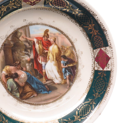 MORITZ ZDEKAUER Altrohlau Antique Storyteller Hand Painted Porcelain Plate