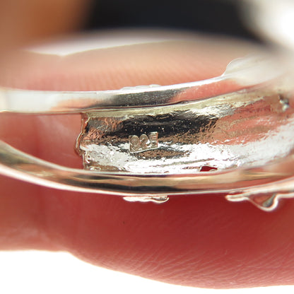 925 Sterling Silver Vintage Seashell Ring Size 8