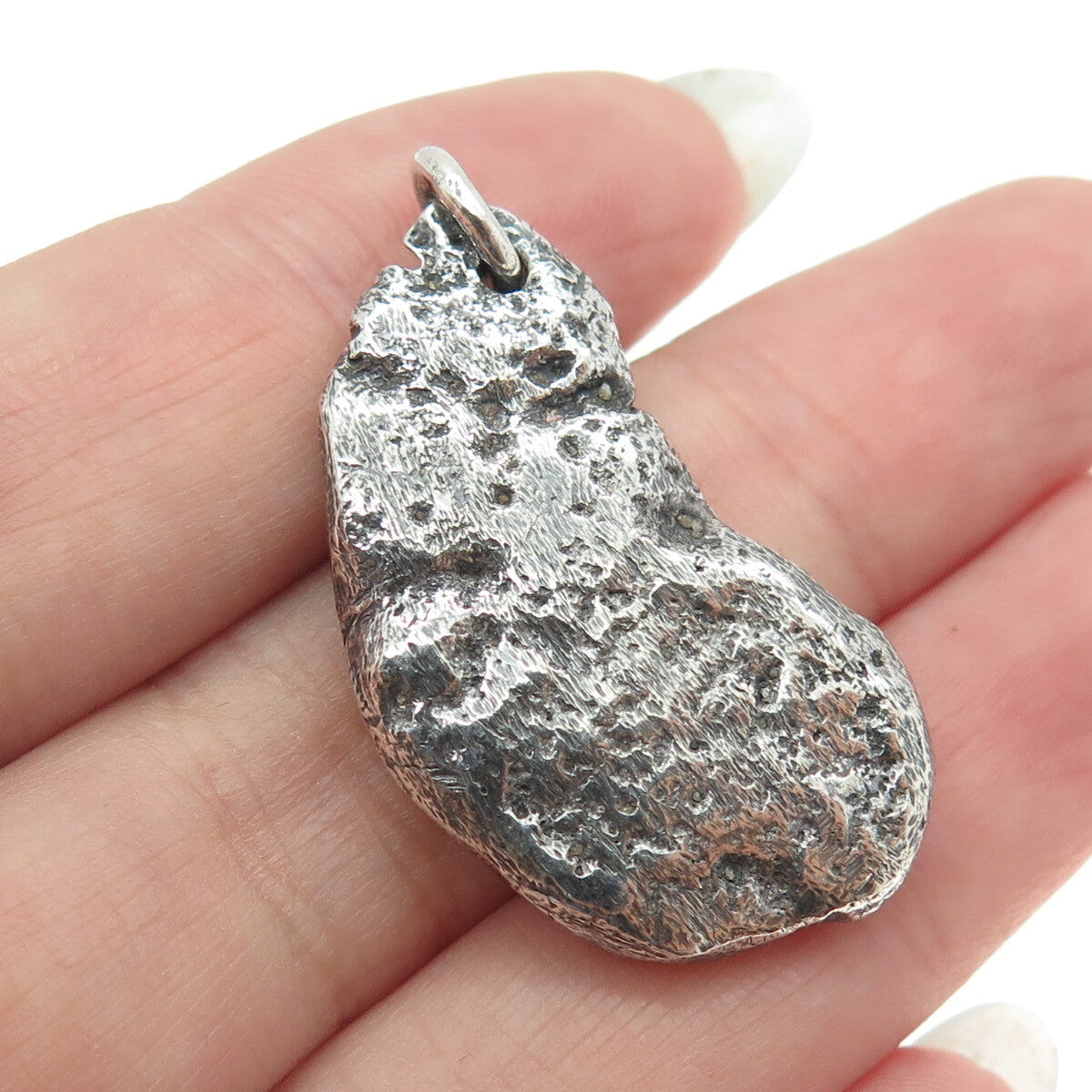 925 Sterling Silver Vintage Naked Woman Modernist Pendant
