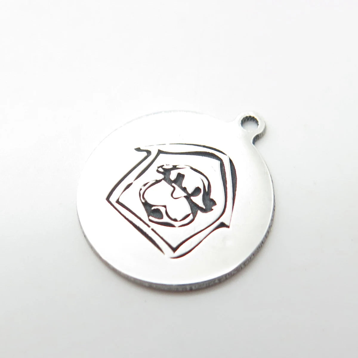 925 Sterling Silver USA Two In Town Dog Booth Charm Pendant