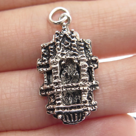 800 Silver Vintage Germany Munich Glockenspiel Pendant