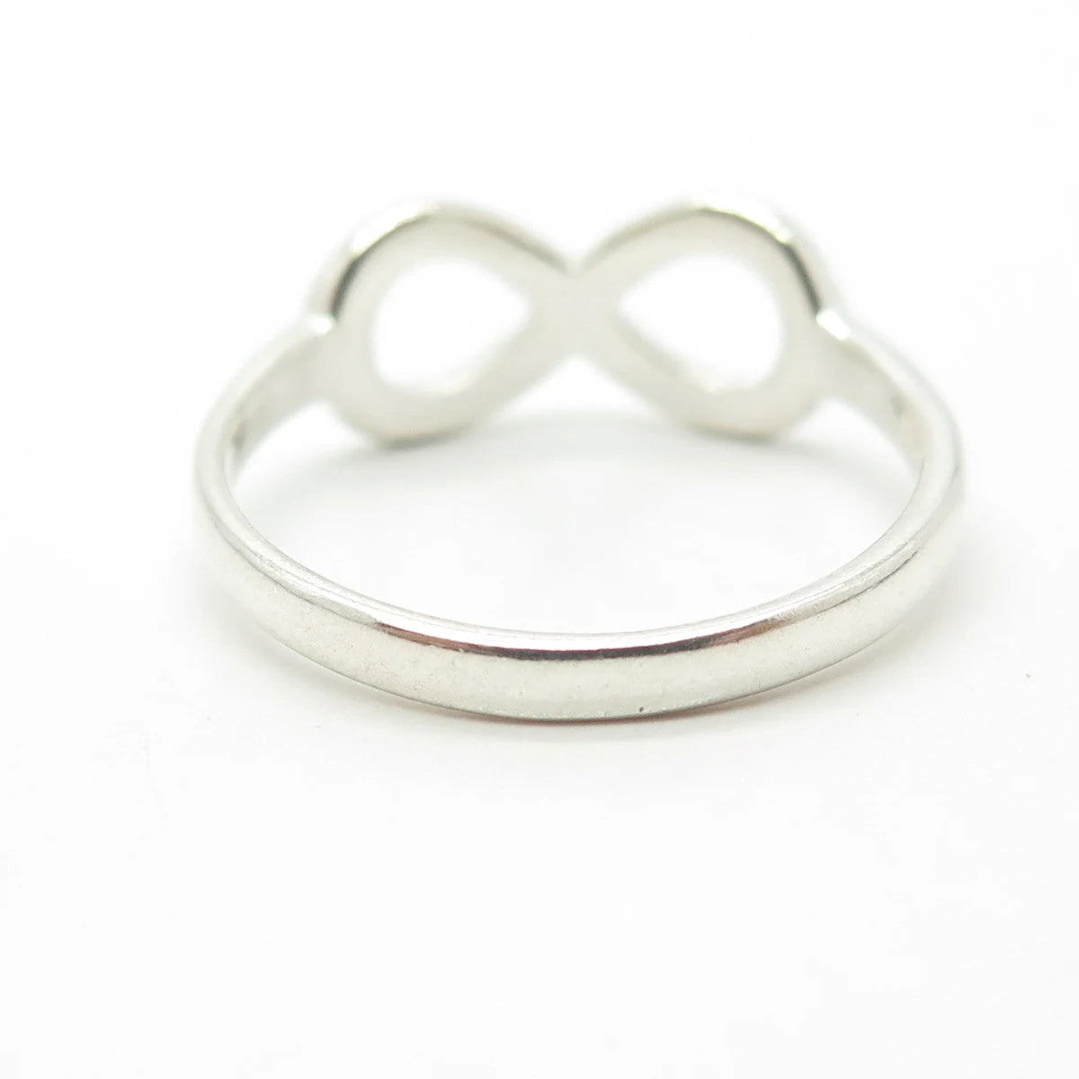 925 Sterling Silver Vintage Infinity Cocktail Ring Size 8