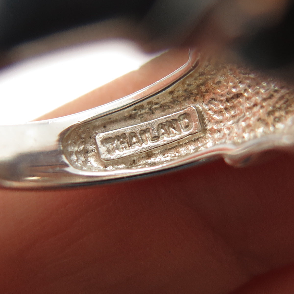 ALON DILLER 925 Sterling Silver 2-Tone Vintage Real Smoky Quartz Ring Size 6.25