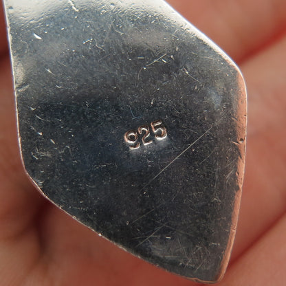 925 Sterling Silver Vintage Real Black Onyx Amethyst Peridot Beaded Necklace 18"