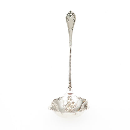 TOWLE 925 Sterling Silver Antique 1895 Rustic Solid Piece Cream Ladle