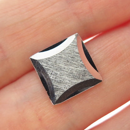 SIMMONS 925 Sterling Silver Vintage Square Lapel Pin