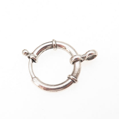 925 Sterling Silver Vintage Bracelet / Necklace Spring Ring Lock Clasp