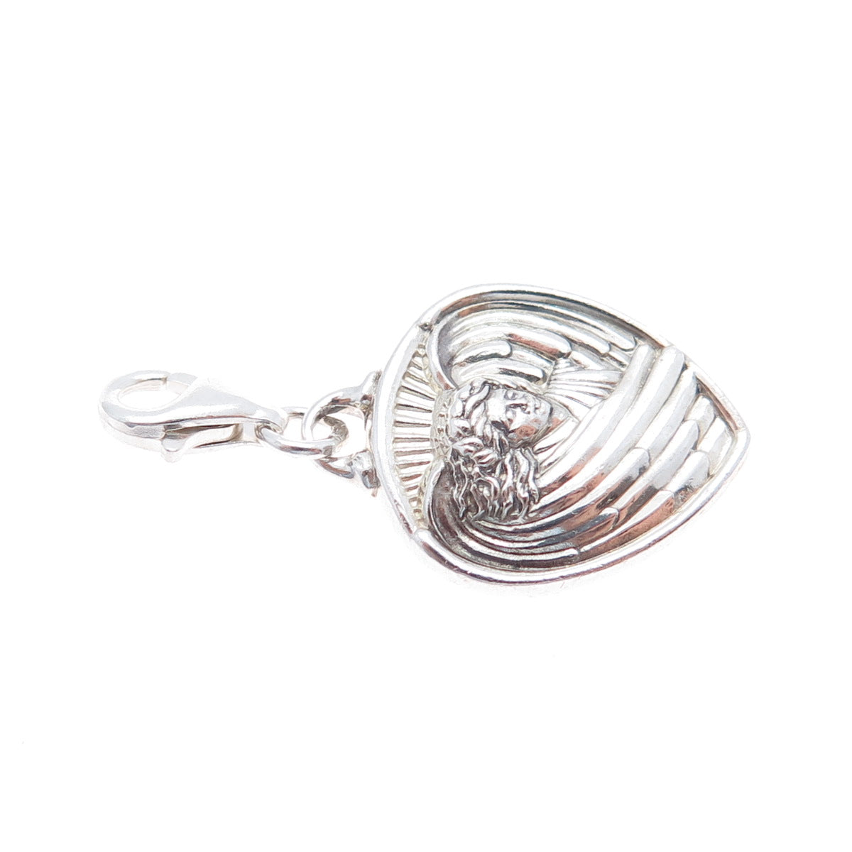 925 Sterling Silver Vintage Gabriel Angel of Hope Lobster Lock Charm Pendant