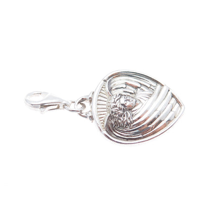 925 Sterling Silver Vintage Gabriel Angel of Hope Lobster Lock Charm Pendant