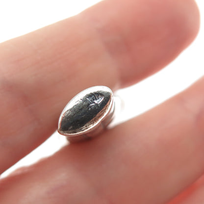 800 Silver Vintage Egyptian King Tutankhamun Oxidized 3D Pendant