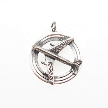 Payton Pepper & Sons Sterling Silver Vintage 1964 Birmingham Airplane Pendant