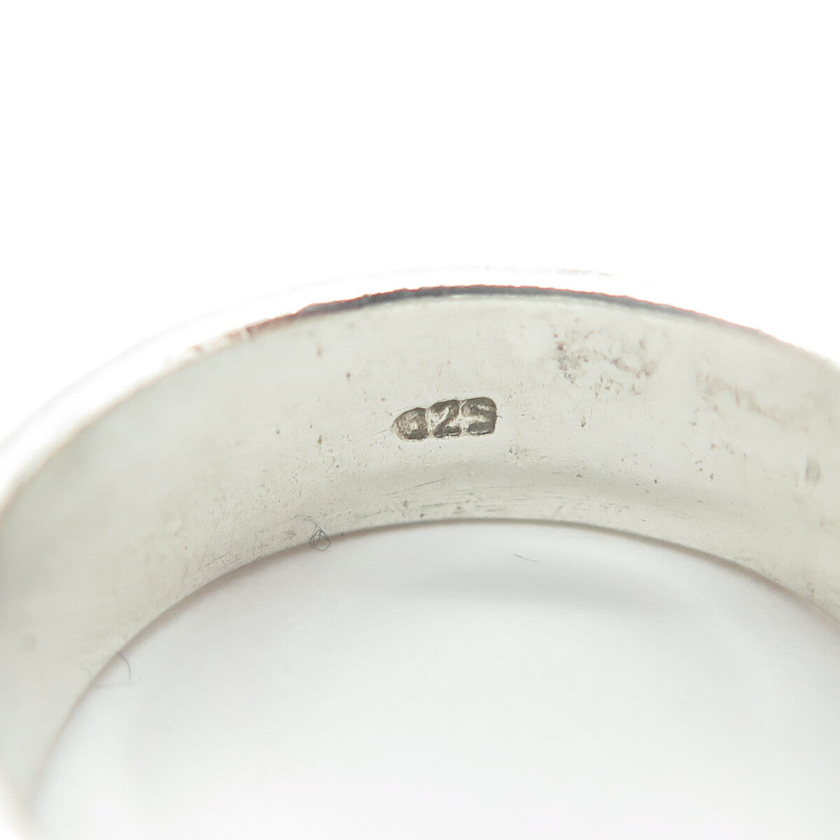 925 Sterling Silver Vintage Waves Band Ring Size 10.5