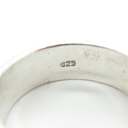 925 Sterling Silver Vintage Waves Band Ring Size 10.5
