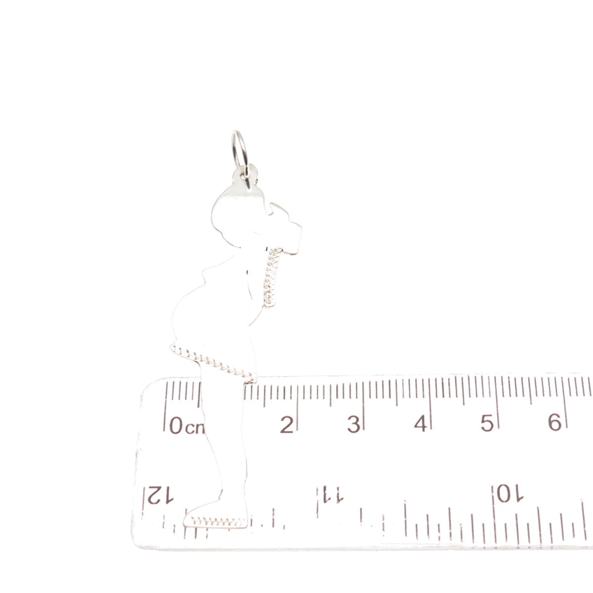 900 Silver Vintage Goofy Cartoon Character Charm Pendant