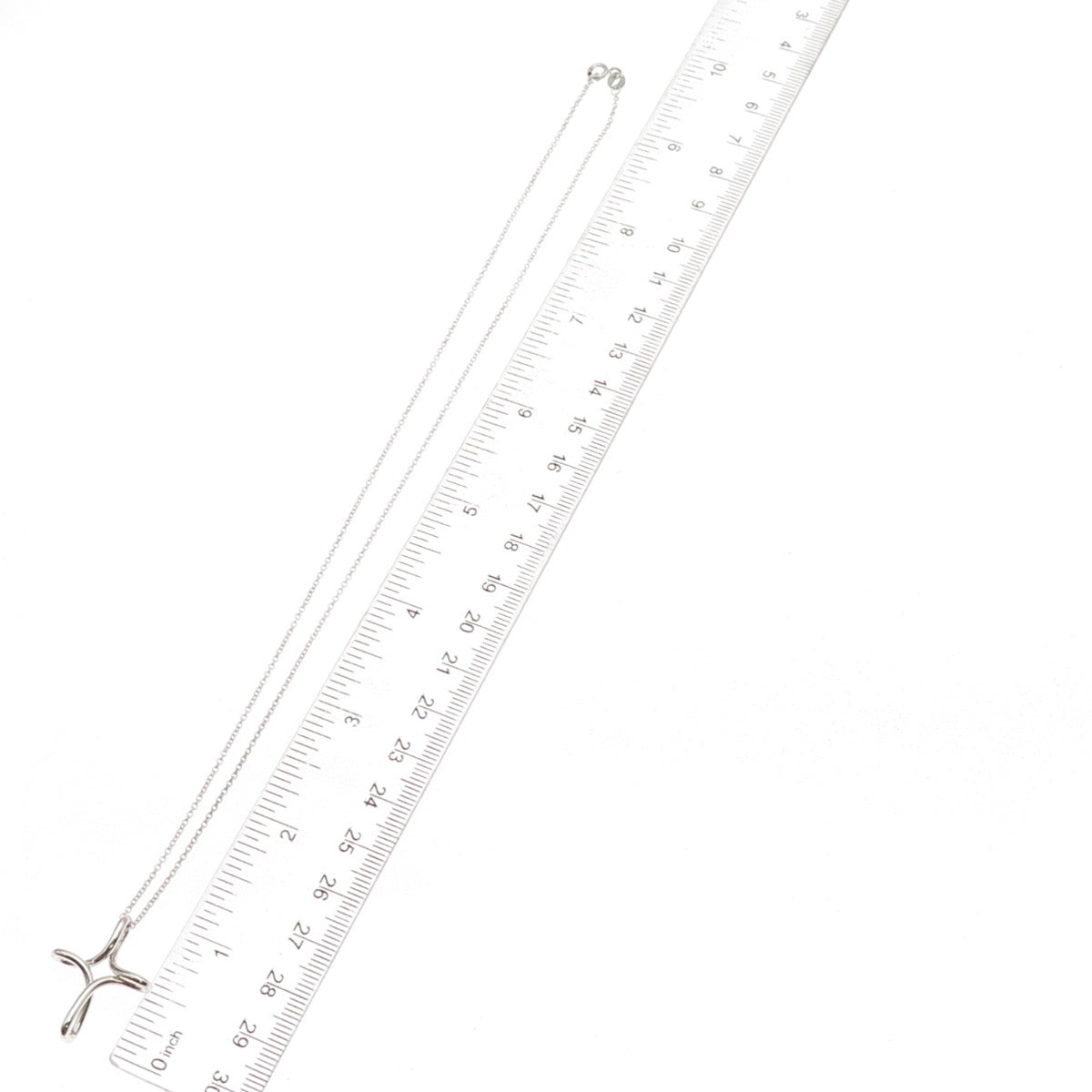 925 Sterling Silver Vintage Cross Cable Chain Necklace 18"
