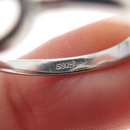 925 Sterling Silver Vintage Infinity Ring Size 6.25