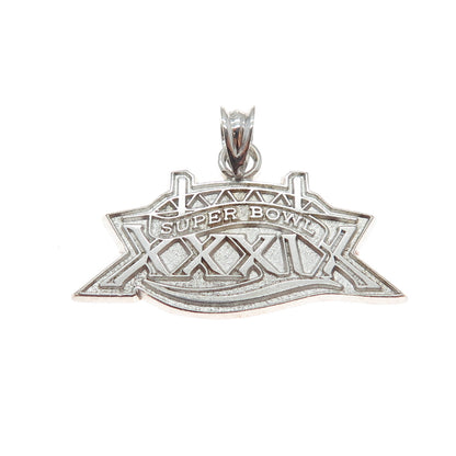 MICHAEL ANTHONY 925 Sterling Silver Vintage 1998 Super Bowl XXXIX Charm Pendant