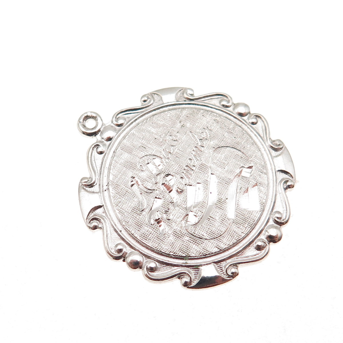 Griffith & Sons 925 Sterling Silver Vintage A Date To Remember Charm Pendant