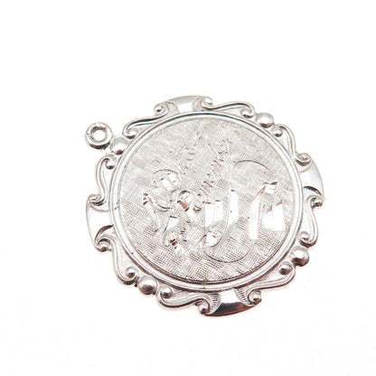 Griffith & Sons 925 Sterling Silver Vintage A Date To Remember Charm Pendant