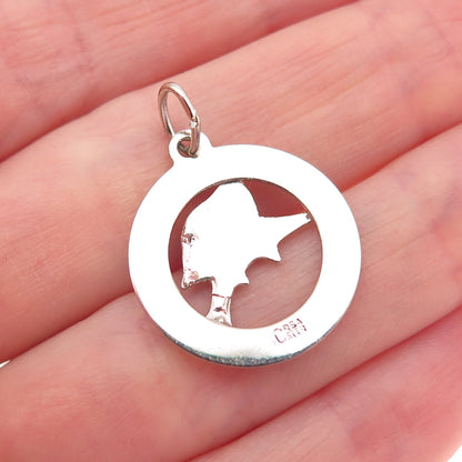CREA 925 Sterling Silver Vintage Bermuda Swordfish Mini Charm Pendant