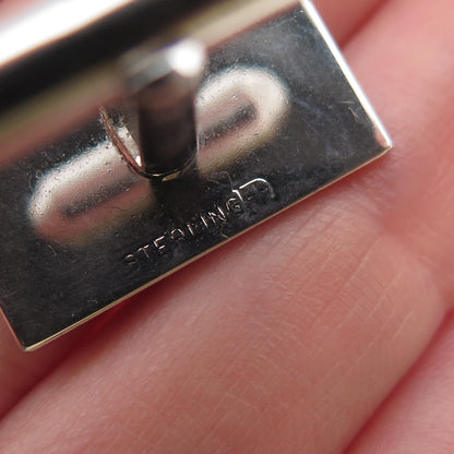 925 Sterling Silver Vintage Engraved Cufflinks