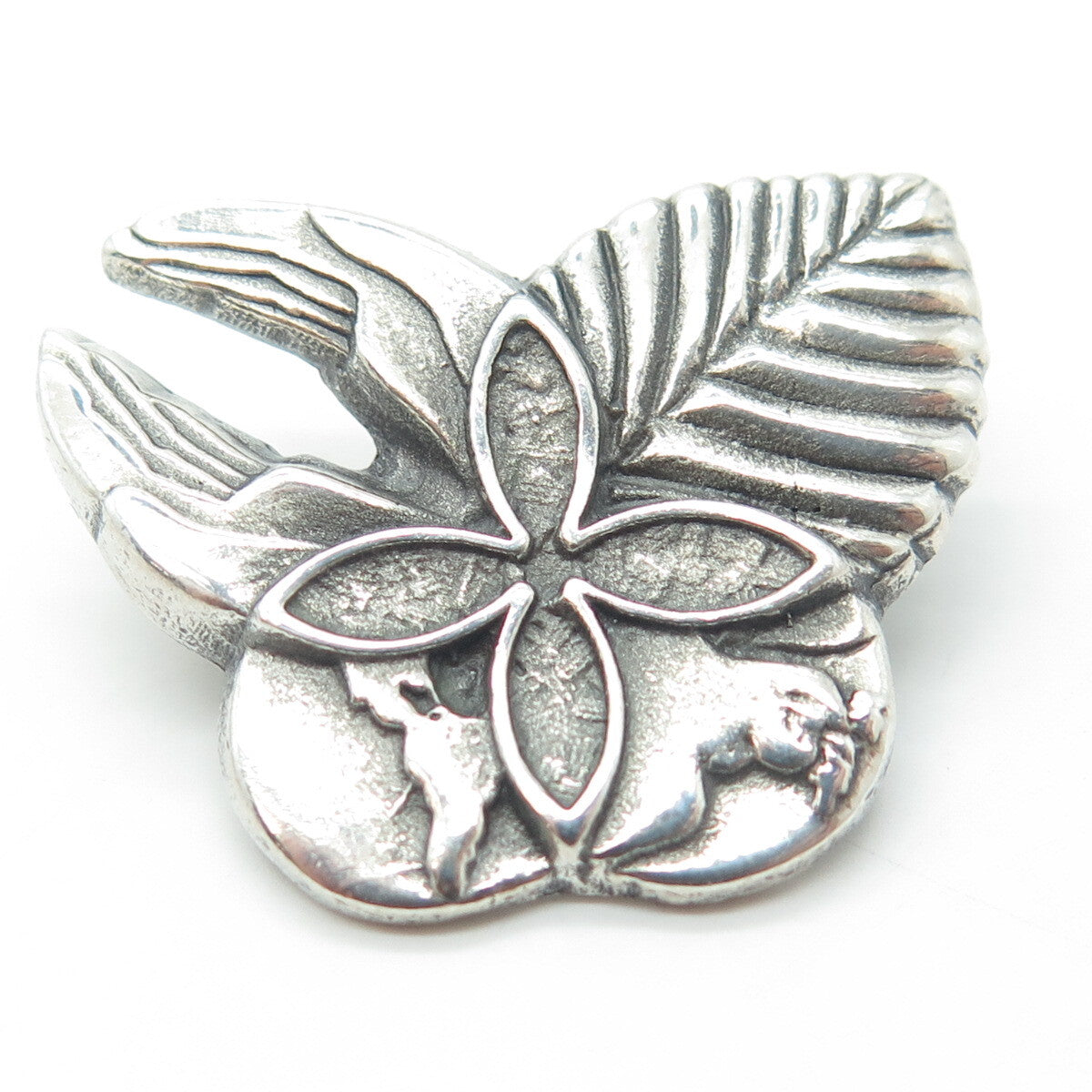 925 Sterling Silver Vintage Honorary Life Membership Order Pin Brooch / Pendant