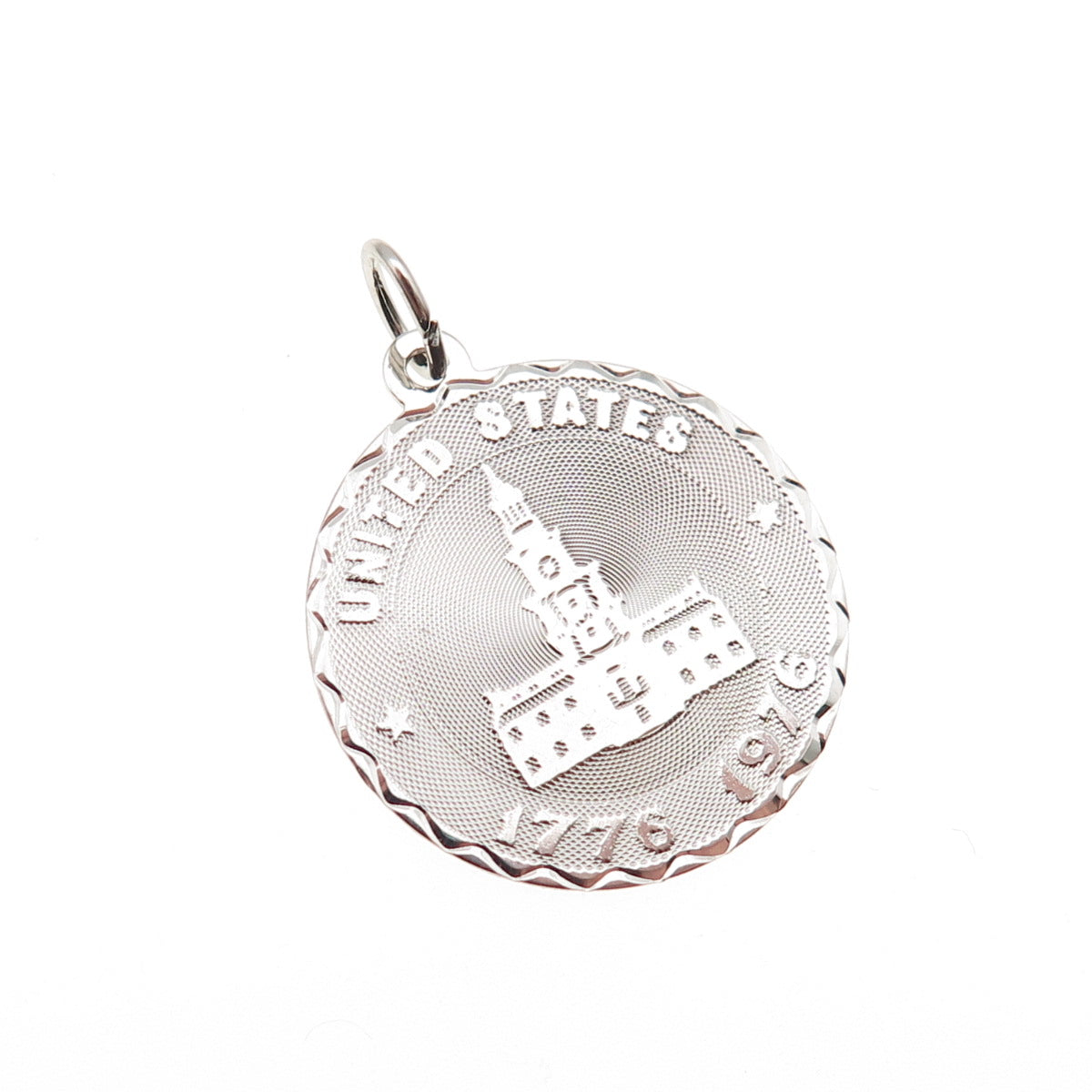 Crea 925 Sterling Silver Vintage 200th Anniversary of USA Charm Pendant