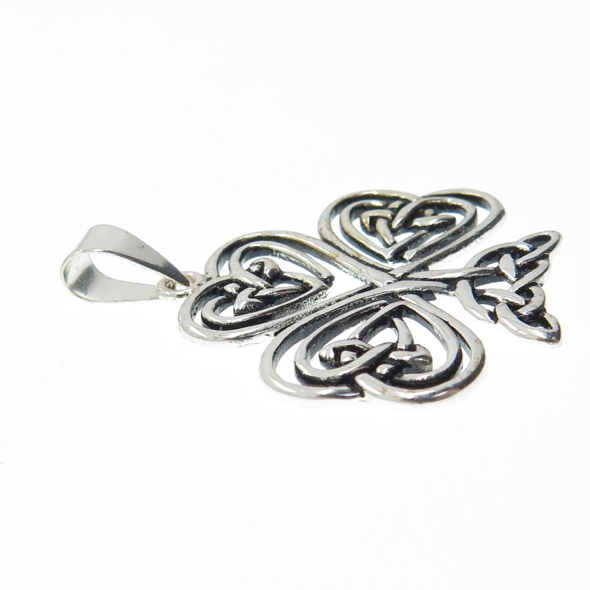 925 Sterling Silver Vintage Celtic Cross Pendant