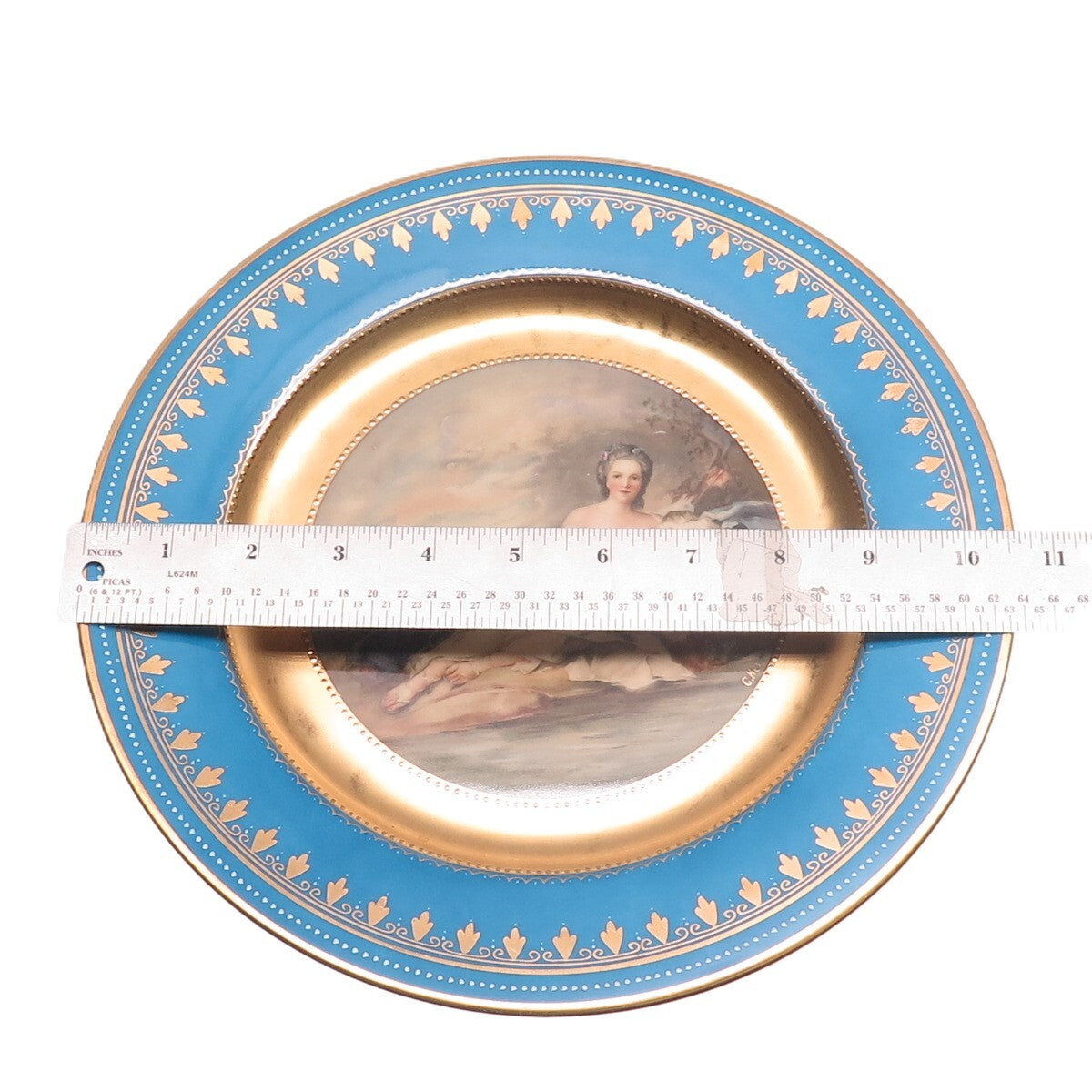 C. HERR & ROYAL VIENNA Antique Ceres Scene Hand Painted Porcelain Cabinet Plate
