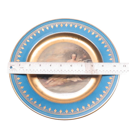 C. HERR & ROYAL VIENNA Antique Ceres Scene Hand Painted Porcelain Cabinet Plate
